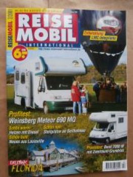 Reise Mobil 2/2001 Weinsberg Meteor 690 MQ,Beisl 7000M,