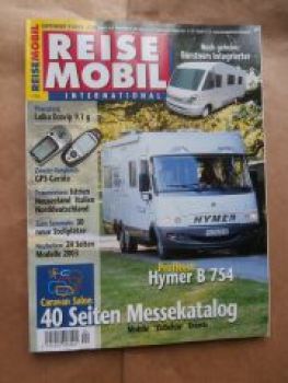 Reise Mobil 9/2002 Hymer B 754,Bürstner, Laika Ecovip 9.1 g,