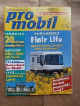 pro mobil 7/1995 Luna vs. Bavaria,Laika Ecovip 600, Mobilvetta E