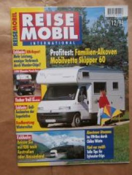 Reise Mobil 12/1994 Mobilvetta Skipper 60,Tischer Trail auf Mits