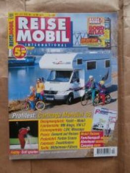 Reise Mobil 4/1998 Carthago Mondial 45, Atego,VW LT 46,Ferber En