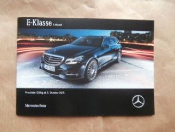 Mercedes Benz E-Klasse T-Modell 5.10.2015 NEU