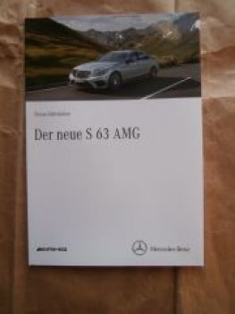 Mercedes Benz S63 AMG BR222 Fotos Stick +Text Rarität