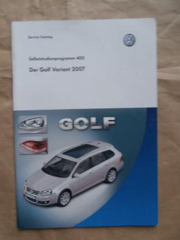 VW Service Training Golf Variant V Typ 1K SSP 400