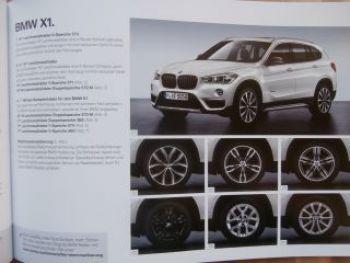 BMW 1er F20 F21 2er F22 F23 X1 F48 Zubehör Prospekt 2015