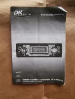 DK Digital Anleitung Stereo CD/MP3 Autoradio DCR-M6000