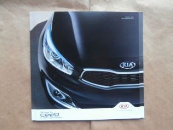 Kia cee"d 5-türer +Sportwagon August 2015 +Preisliste NEU