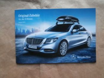 Mercedes Benz S-Klasse BR222 Zubehör Prospekt 1/2015 NEU