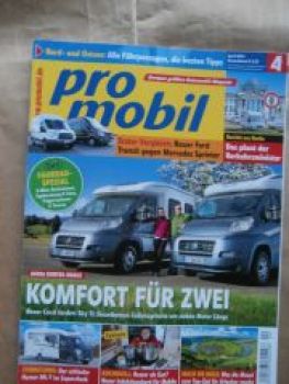 pro mobil 4/2014 Ford Transit vs. Spritner, Adria Coral vs. Knau