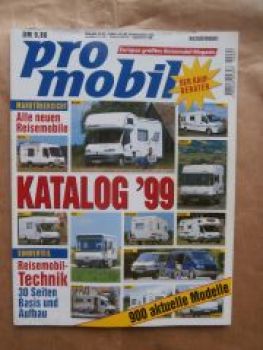 pro mobil Katalog 1999 Kaufberater Knaus,Hymer,Hobby,Elnagh