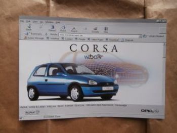 Opel Corsa B webcar Prospektblatt März 1999