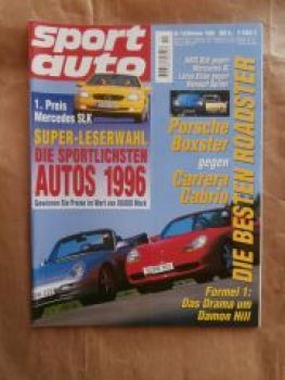 sport auto 10/1996 AMG SLK 230K vs. SL 280 R129,Boxster vs. 911