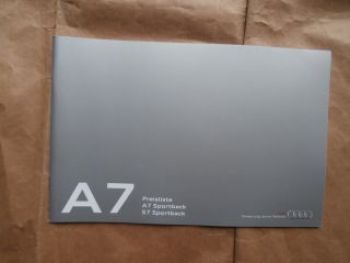 Audi A7 Sportback +S7 Oktober 2015 NEU