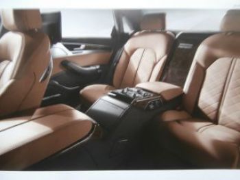 Audi A8 +L + W12 +S8 Buch Prospekt September 2015 NEU