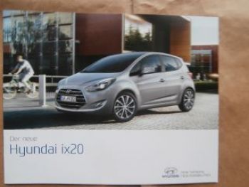 Hyundai ix20 Prospekt Oktober 2015 NEU