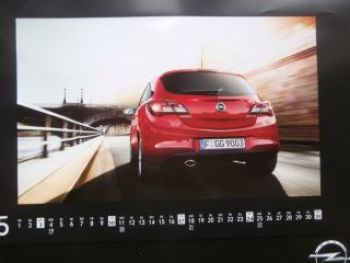 Opel Corsa E Kalender 50x60cm 2015