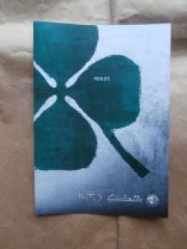 Alfa Romeo MiTo Giulietta Quadrifoglio Verde Juli 2014 NEU