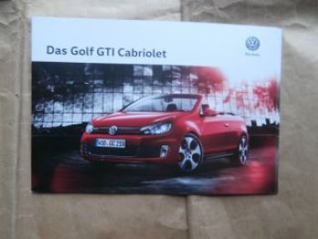 VW Golf7 GTI Cabriolet Prospekt Mai 2015 NEU