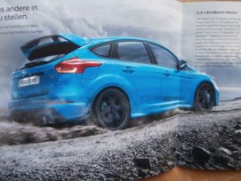 Ford Focus RS (NA3) Prospekt+Preisliste Juli 2015 NEU