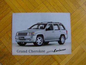 Lorinser Grand Cherokee Tuning Prospekt +Preise 9/1999 NEU