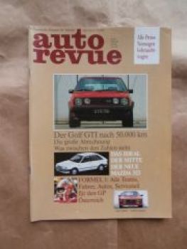 auto revue 8/1985 Golf2 GTI Dauertest, Mazda 323, Lancia Rallye,