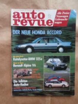auto revue 10/1985 BMW 325e Katalysator E30,Renault Alpine V6,