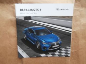 Lexus RC F Preisliste Oktober 2015 NEU