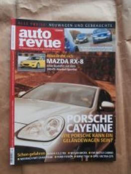 auto revue 12/2002 Mazda RX-8, Mégane vs. Focus vs. Golf4,