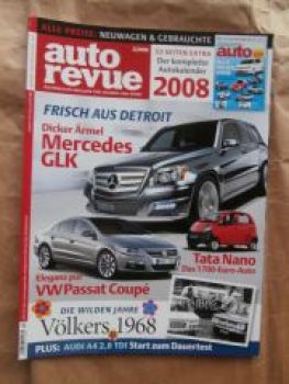 auto revue 2/2008 Tata Nano,Passat CC,Jaguar XF,Clio Grandtour