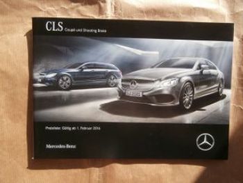 Mercedes Benz CLS Coupé & Shooting Brake BR218 2/2016 NEU
