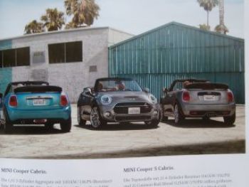 Mini Cabrio F57 +Yours +John Cooper Works März 2016 NEU