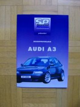 SP-Tuning Audi A3 Designprogramm Prospekt +Preisliste 1998