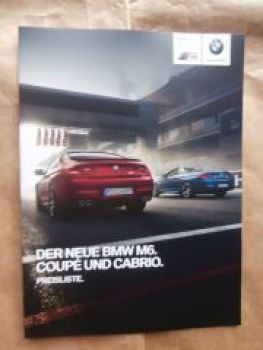 BMW M6 Coupé F13 Cabrio F12 Juli 2015 NEU