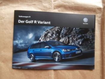 VW Golf7 R Variant Sonderprospekt Oktober 2015 NEU