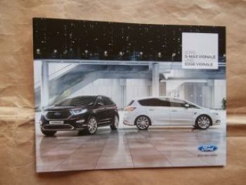 Ford S-Max Vignale + Edge Vignale Prospekt Februar 2016 NEU