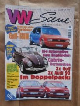 VW Scene 6/1997 Golf2,Audi 90,Karmann Ghia, Typ3 1500 S