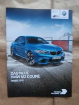 BMW M2 Coupé F87 März 2016 NEU