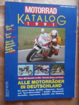 Motorrad Katalog 1991 über 400 Modelle im Bild Daten & Preise
