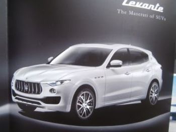 Maserati Levante Flyer Prospekt Mdj. 2017 S +Diesel NEU