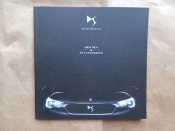 Citroen DS 4 & DS4 Crossback Prospekt Januar 2016 NEU