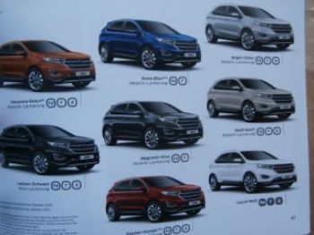 Ford Edge +Sport Prospekt Dezember 2015 NEU