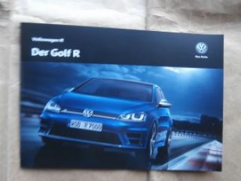 VW Golf VII R Oktober 2015 Prospekt NEU