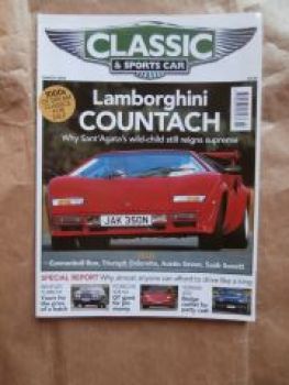 Classic & Sports Car 3/2003 Saab Sonett, Lamborghini Countach