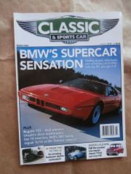 Classic & Sports Car 3/2004 BMW M1 E26,Jaguar XJ12 vs. De Tomaso