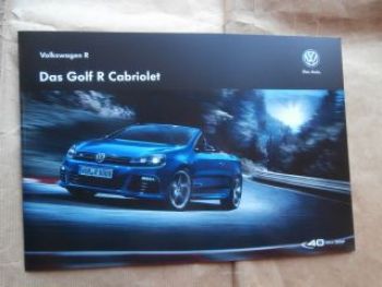 VW Golf VII R Cabriolet Prospekt Mai 2014 NEU