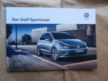 VW Golf Sportsvan +R-Line Prospekt Oktober 2015 NEU