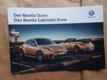 VW Beetle Dune +Cabriolet Prospekt Februar 2016 NEU