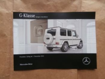 Mercedes Benz G-Klasse W463 designo manufaktur 1.12.2015