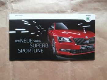 Skoda Superb Sportline Prospekt März 2016 NEU