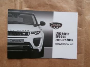 Caractere exclusive Land Rover Evoque Face-Lift 2016 Conversion